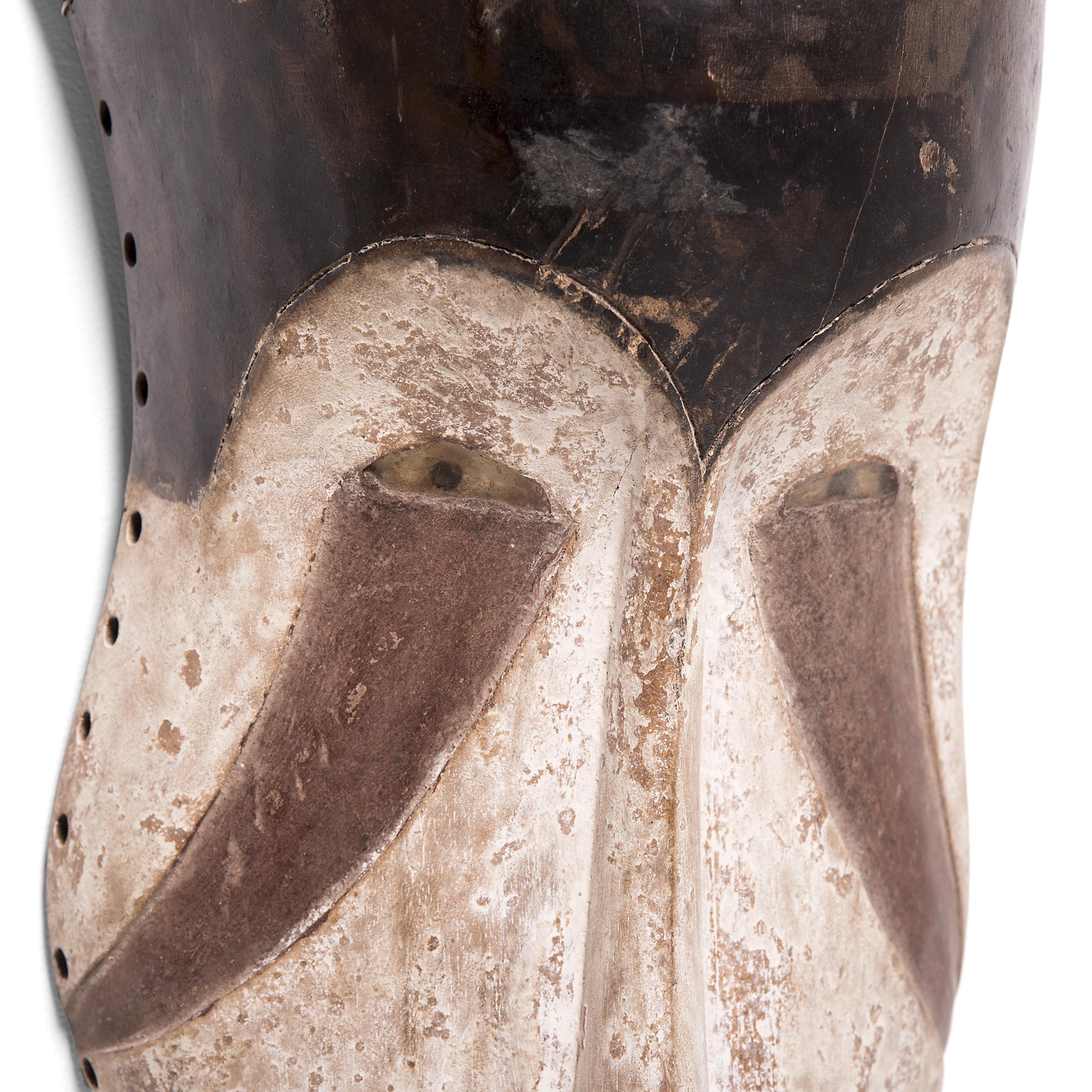 Tribal Fang-Style African Painted Mask