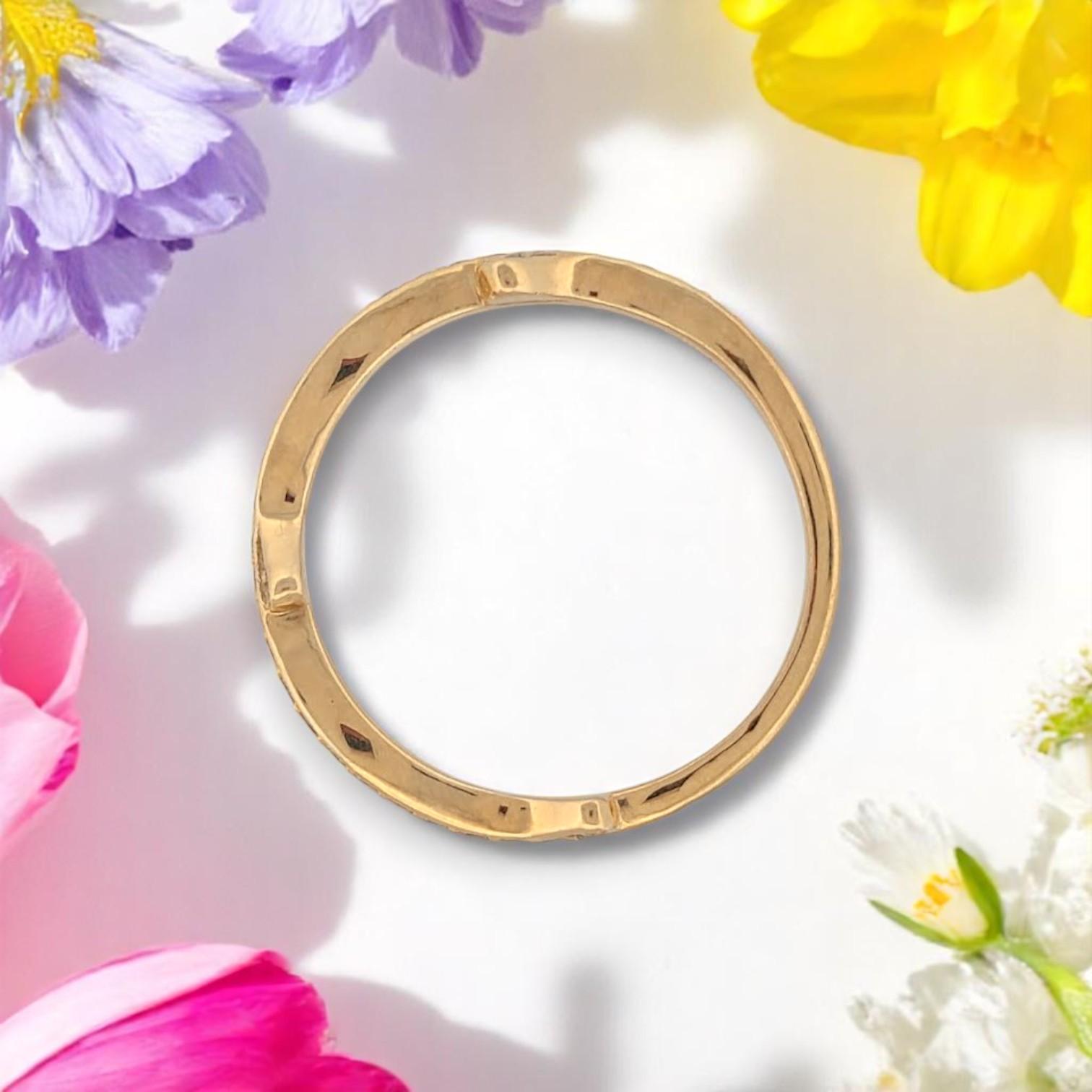 Fannie  10 Karat Gelbgold Diamantring, 0,33 Karat Diamant, Größe 6,75 Damen im Angebot