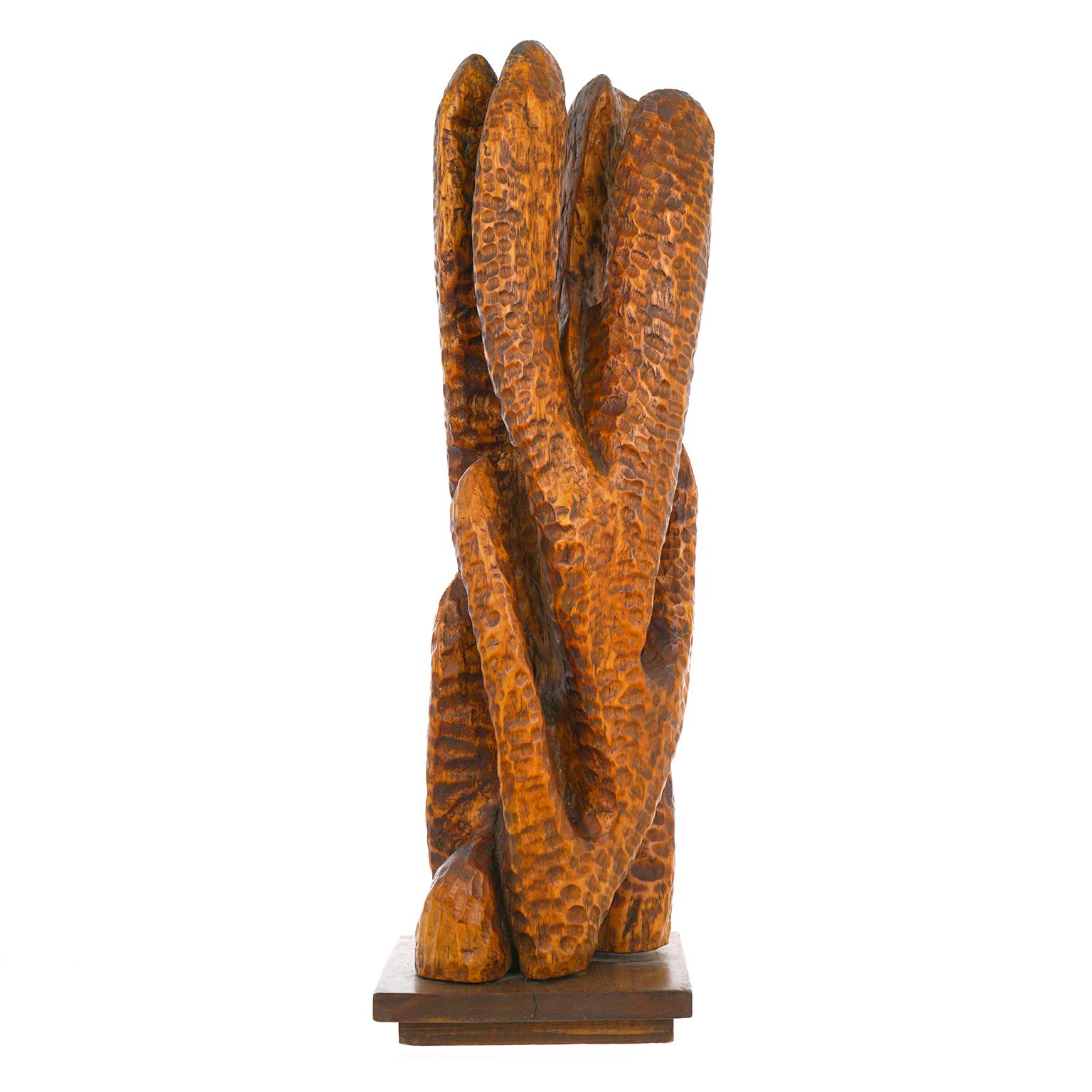 Mid-Century Modern Fannie Lager Modernist Wood Sculpture