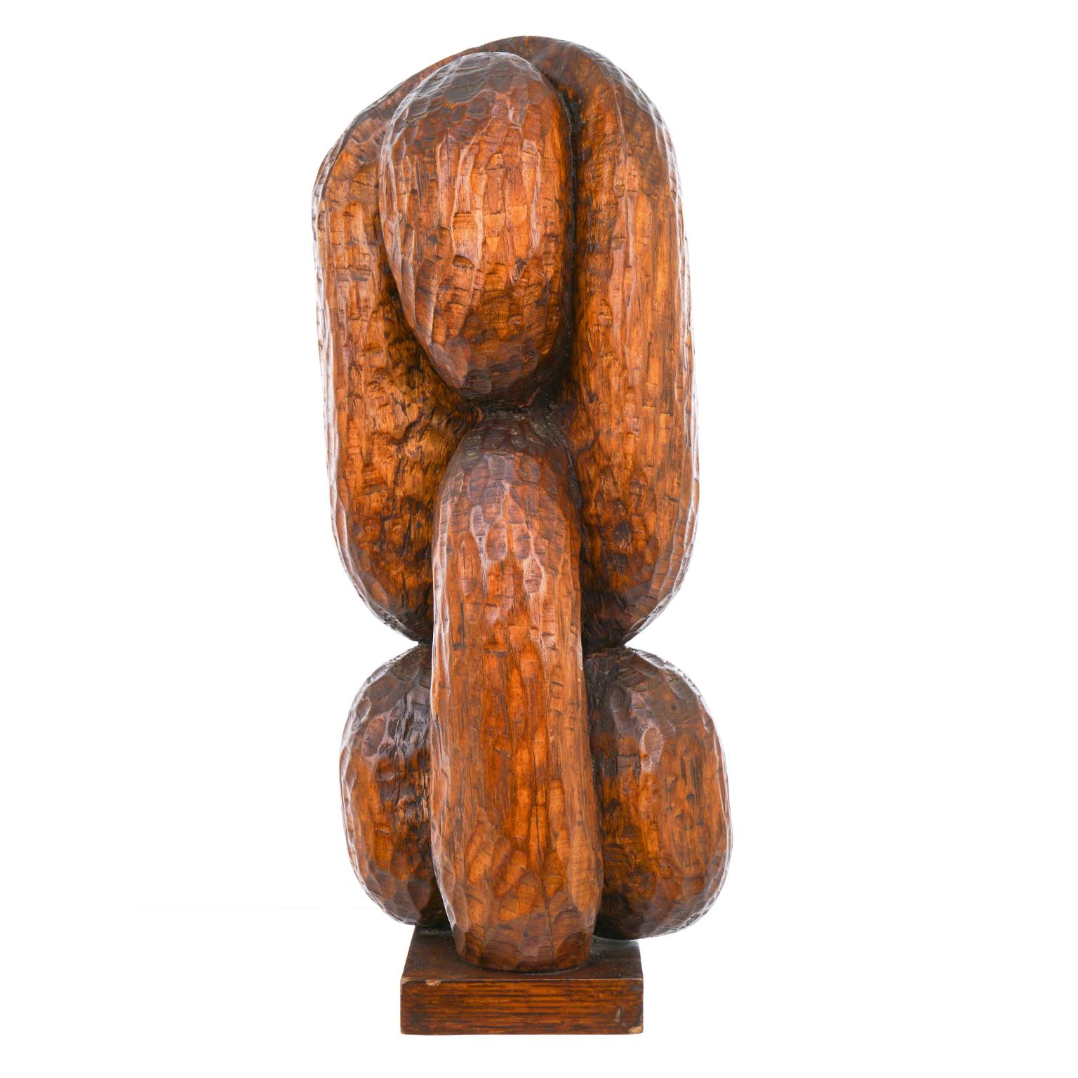 Mid-20th Century Fannie Lager Modernist Wood Sculpture