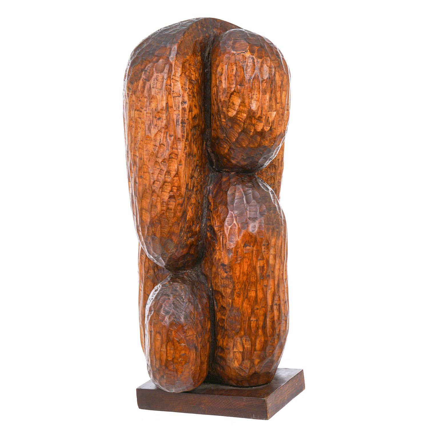 Fannie Lager Modernist Wood Sculpture