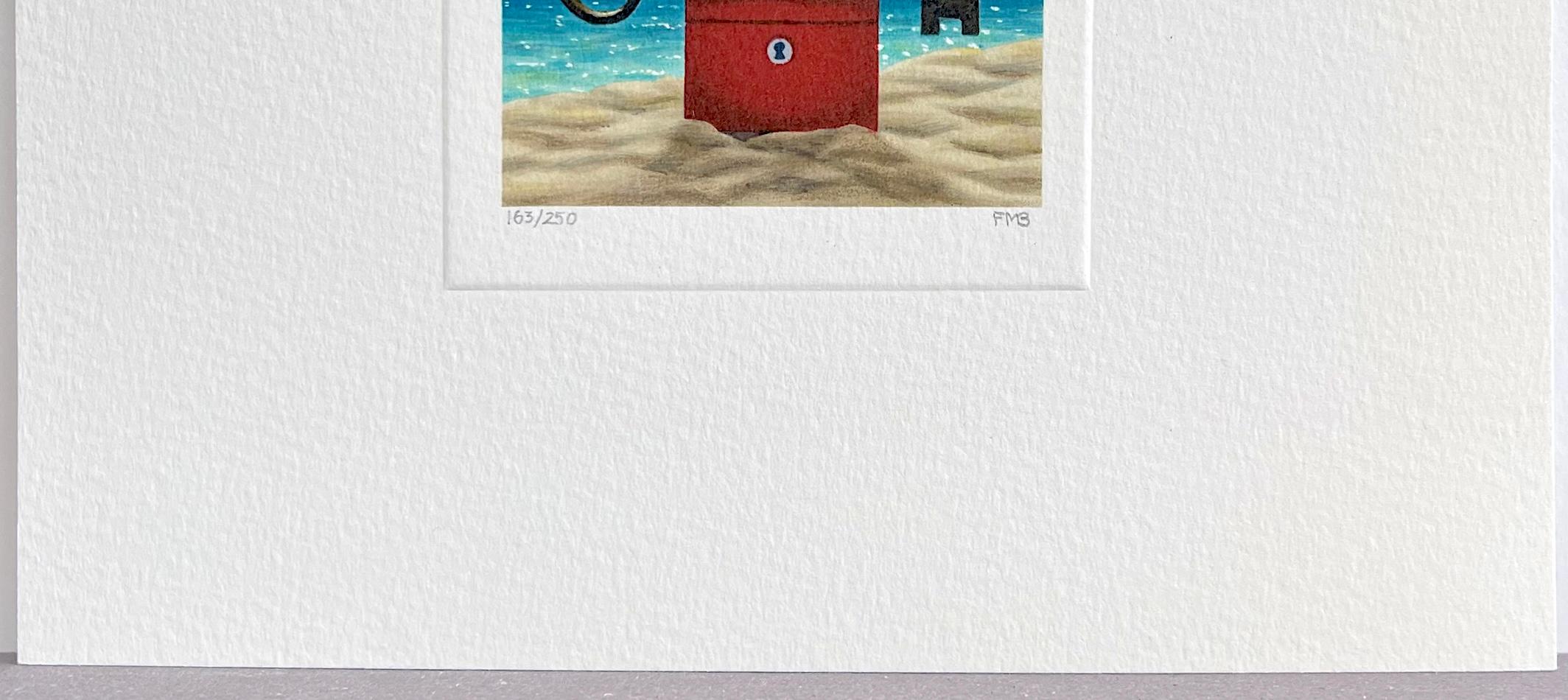 DAYTIME KEY è una litografia in edizione limitata disegnata a mano dall'artista surrealista americana Fanny Brennan, creata con tecniche tradizionali di litografia a mano e stampata su carta d'archivio Artistics, 100% priva di acidi. DAYTIME KEY è