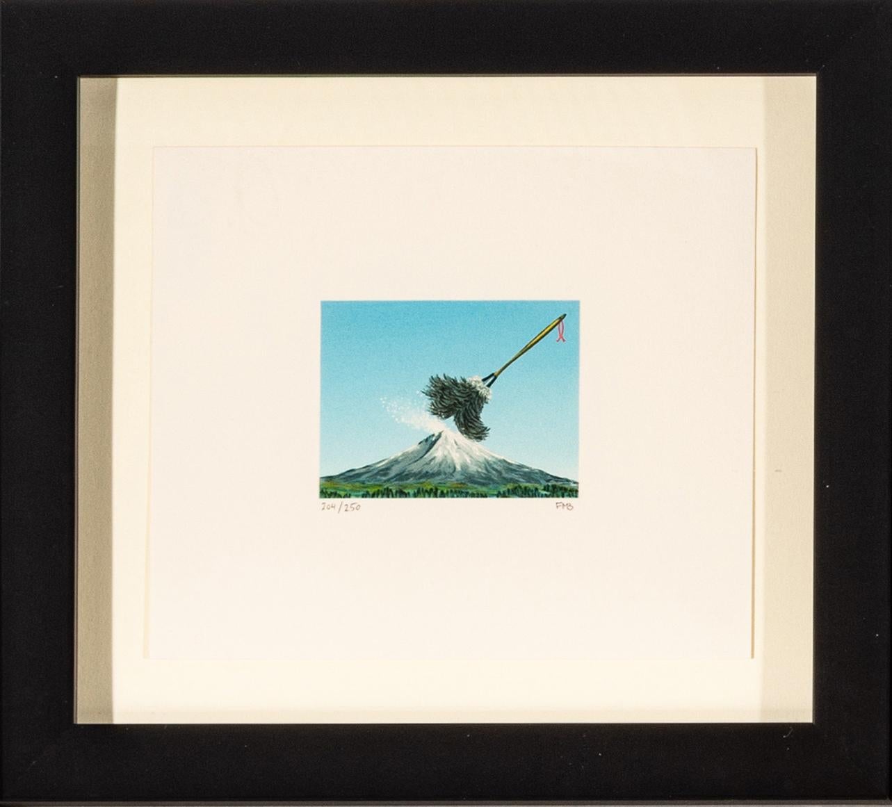 Fuji Under Siege - Print by Fanny Brennan