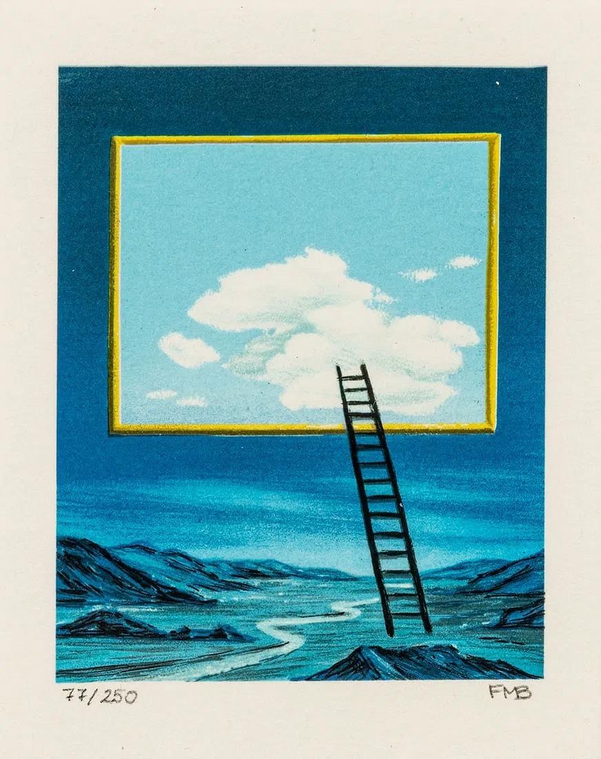 Fanny Brennan Figurative Print – Leiter