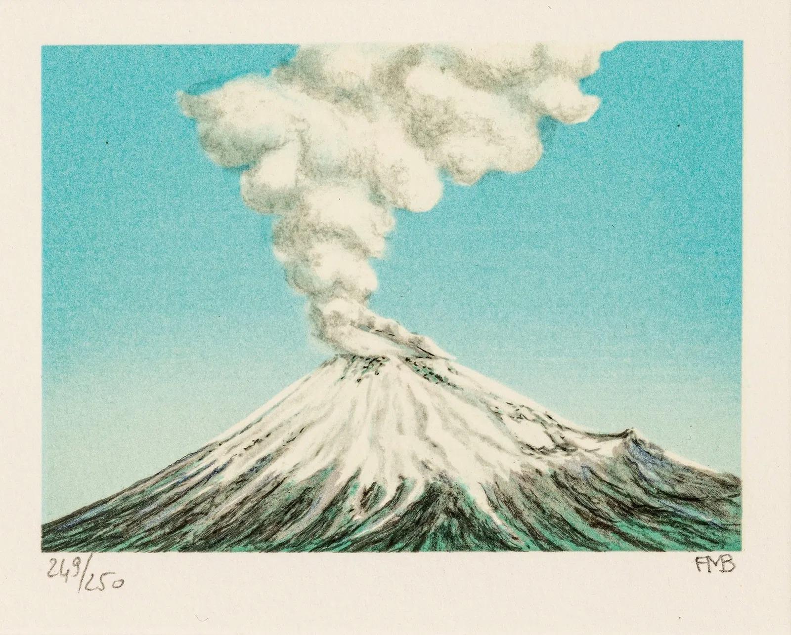 Fanny Brennan Landscape Print – Dampf ablassen