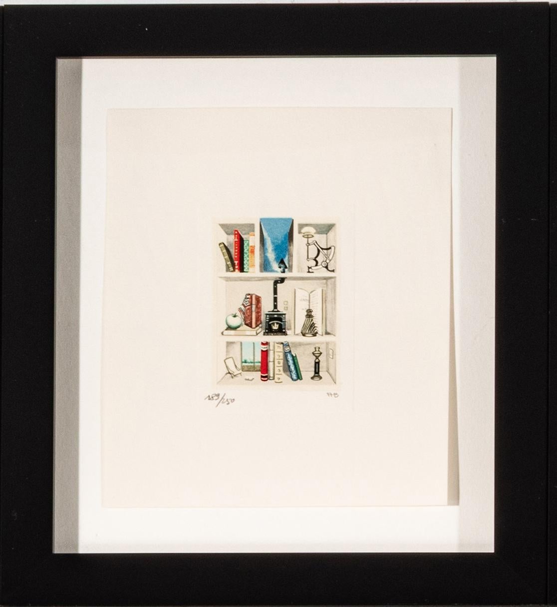 Nadine's Bookcase - Print by Fanny Brennan