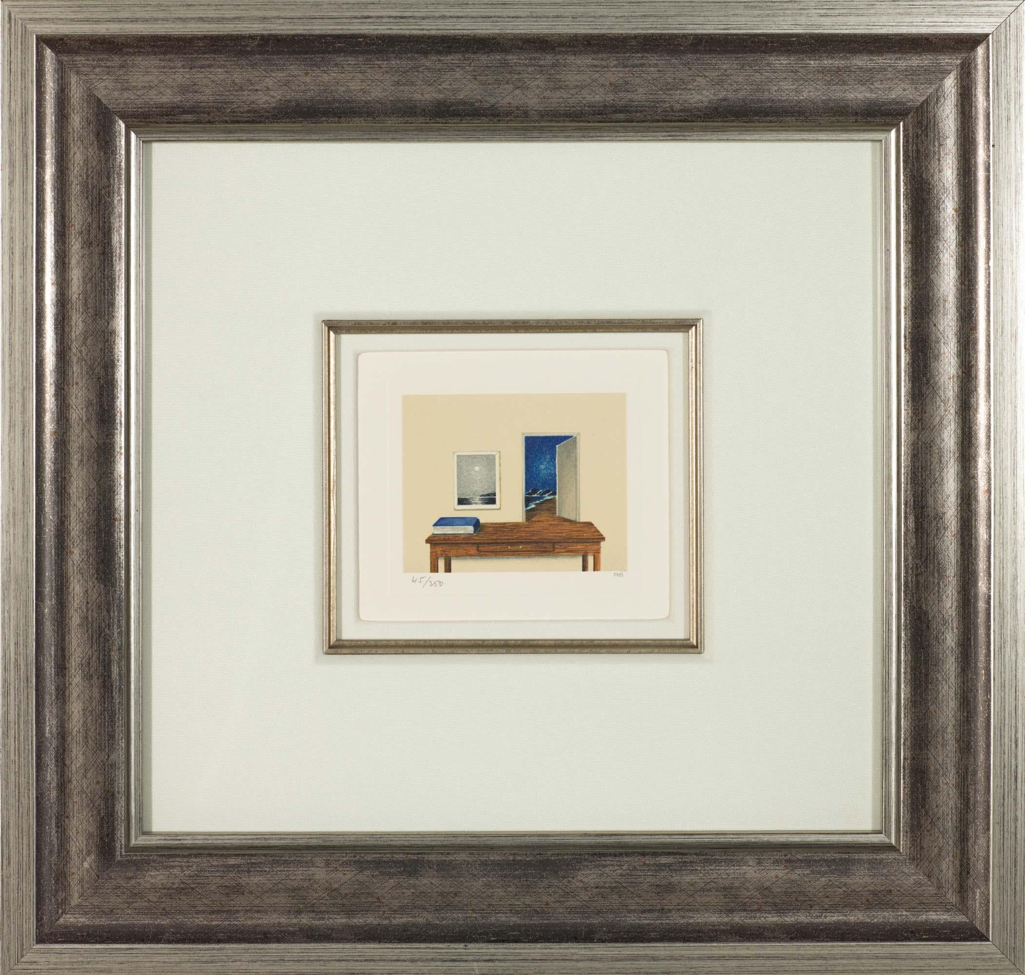 Night Table - Surrealist Print by Fanny Brennan