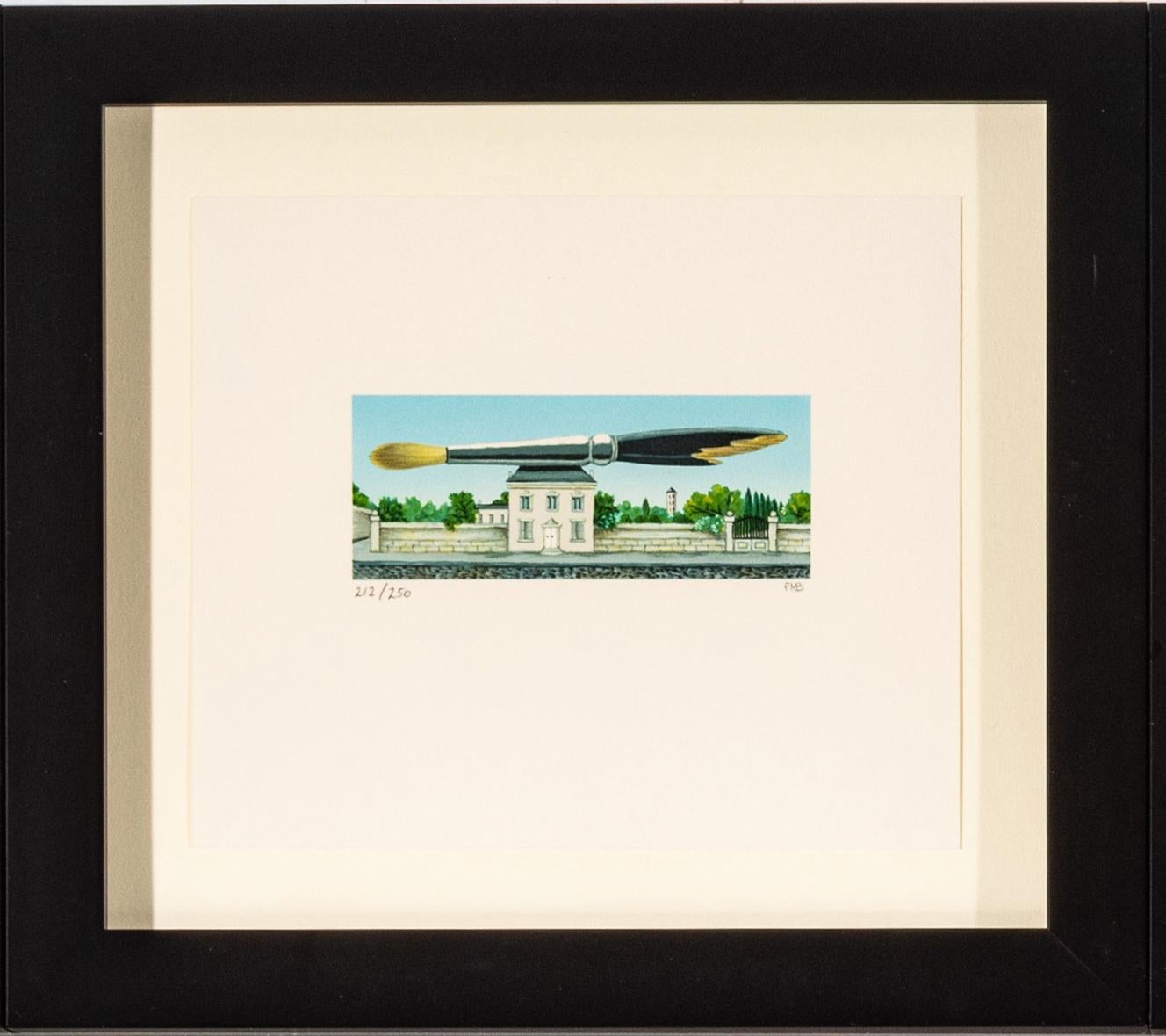 Pink House - Print by Fanny Brennan