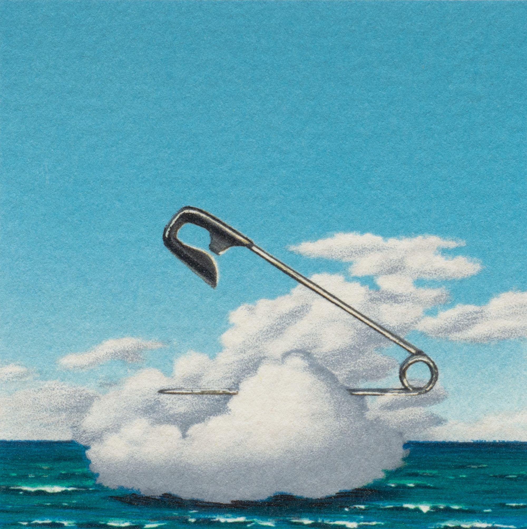 Safety Pin Cloud - Print by Fanny Brennan