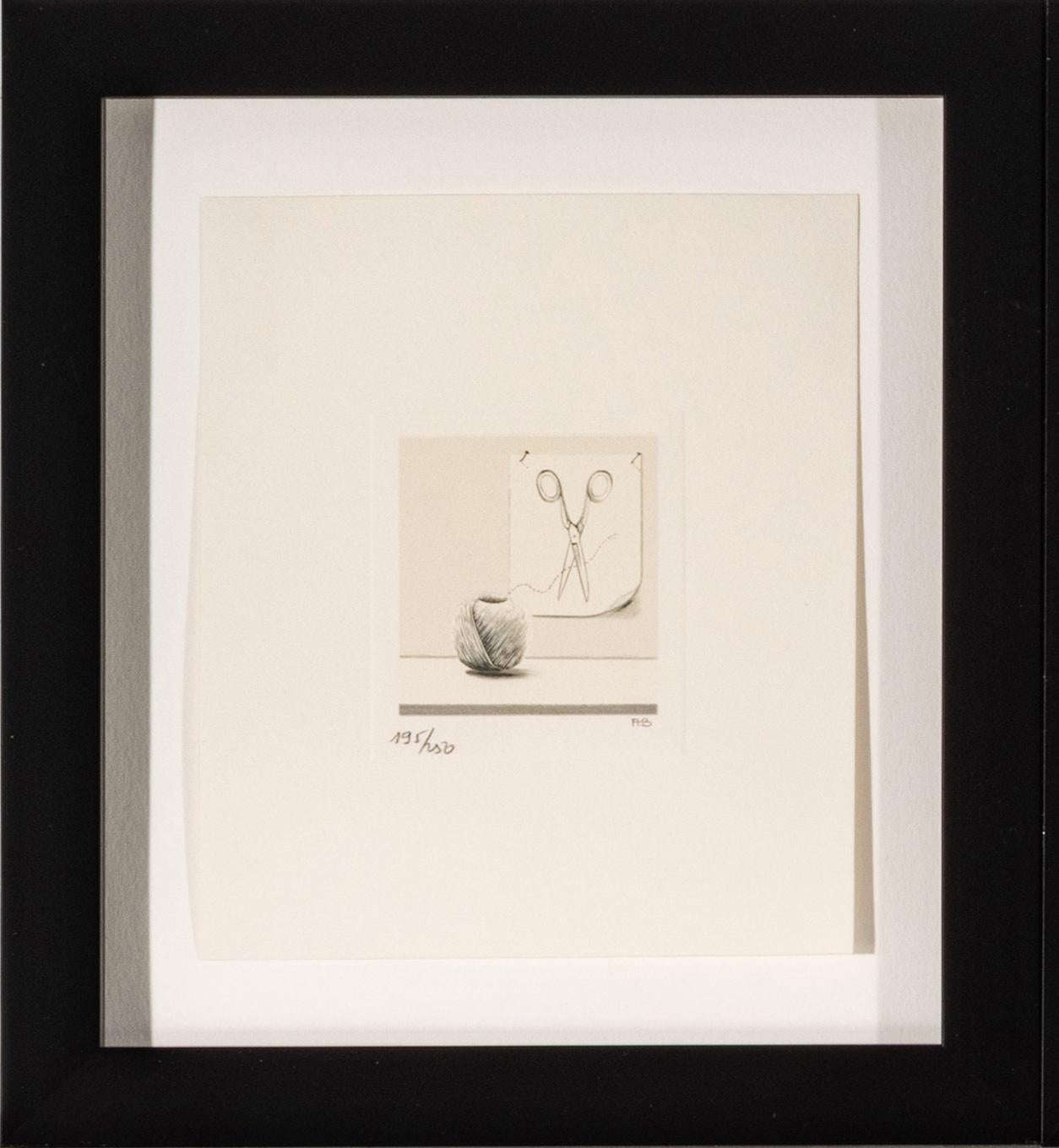 String And Scissors - Print by Fanny Brennan