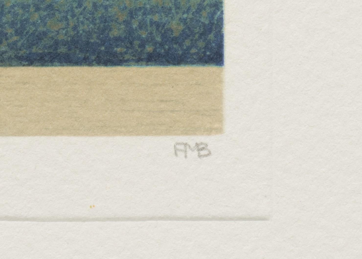 Suspended Sentence - Beige Figurative Print by Fanny Brennan