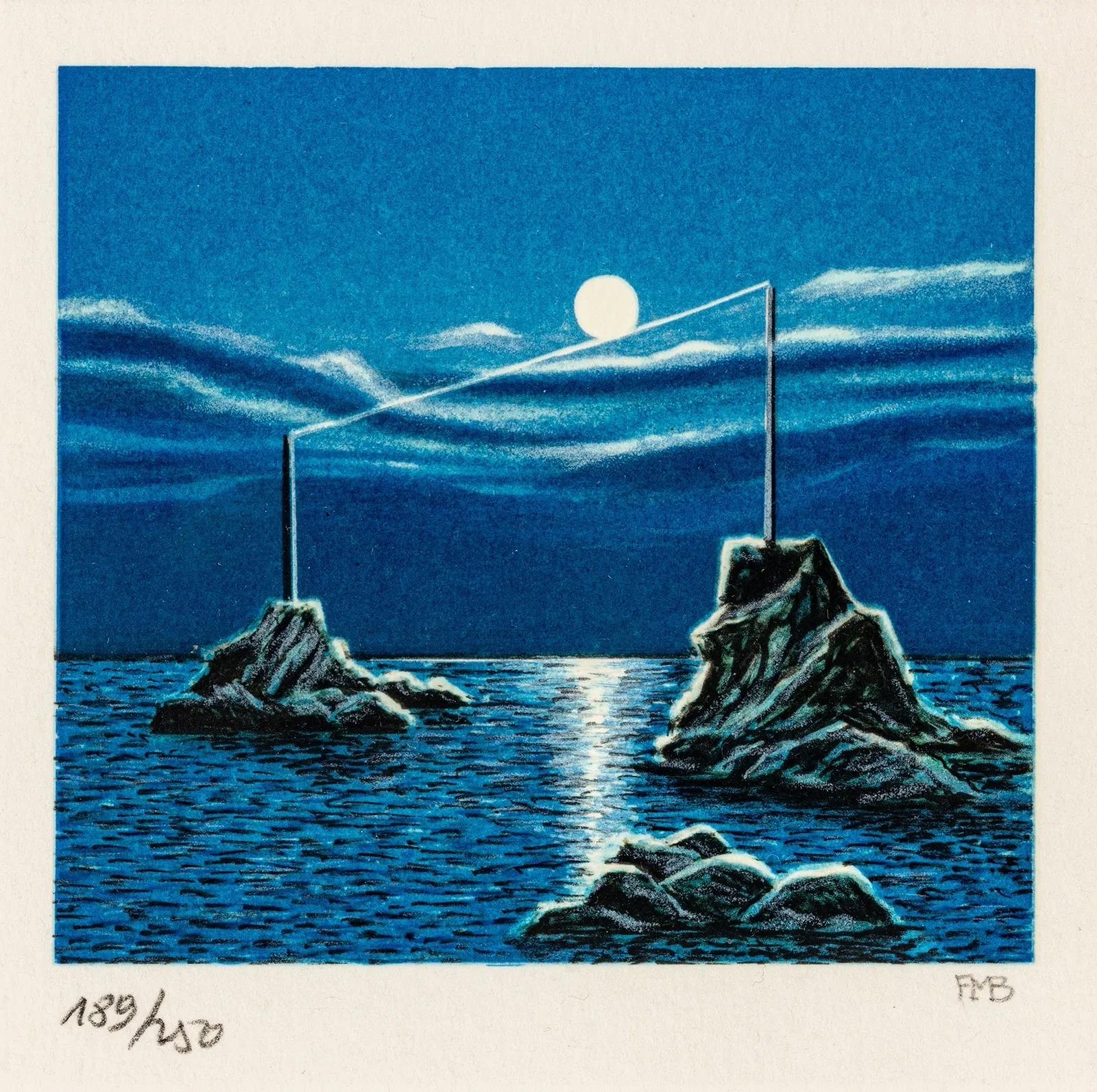 Fanny Brennan Figurative Print - Tight Rope