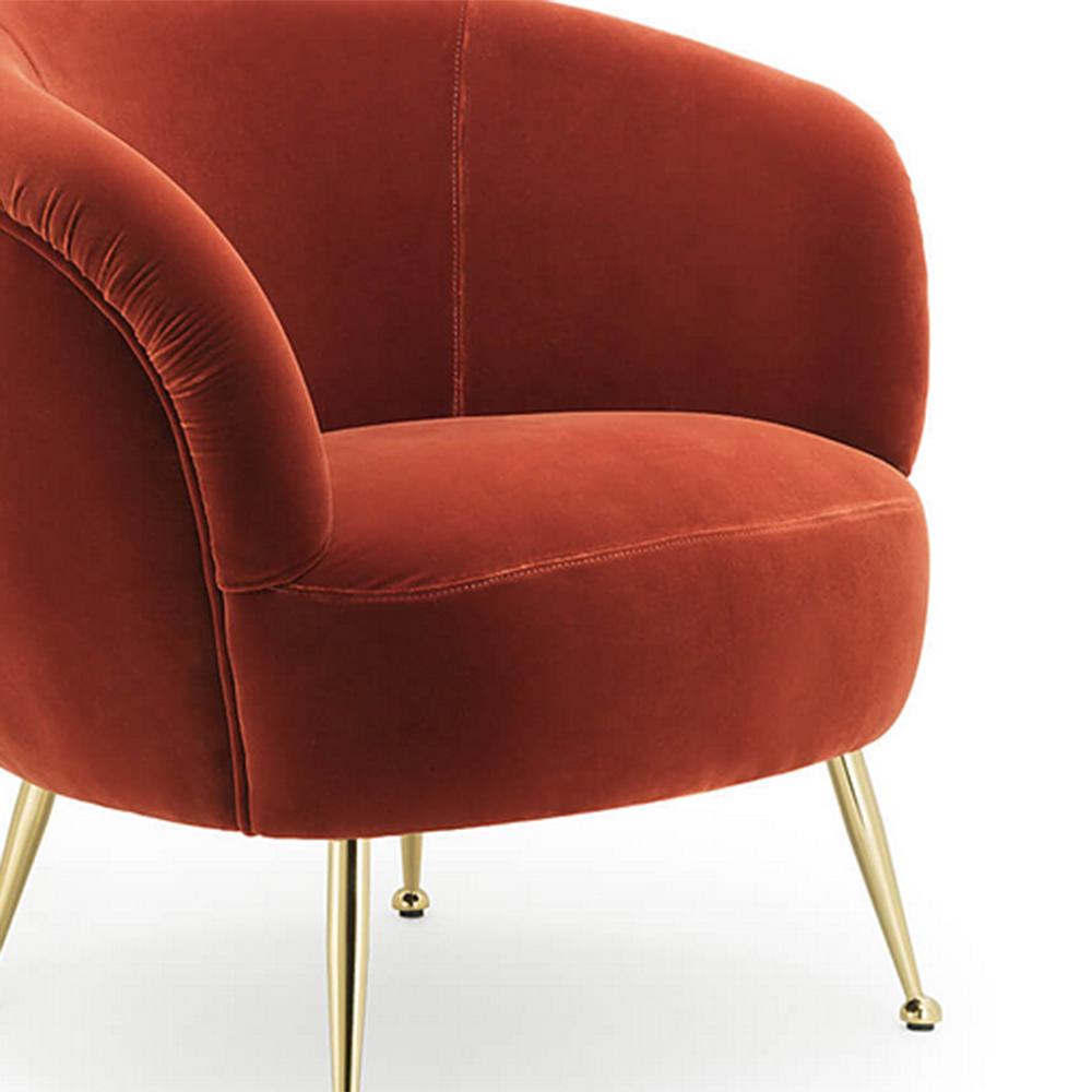 Italian Fanny Coral Armchair For Sale