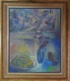 Flowers and Still Life by the Window - Russian Art Jewish Judaica