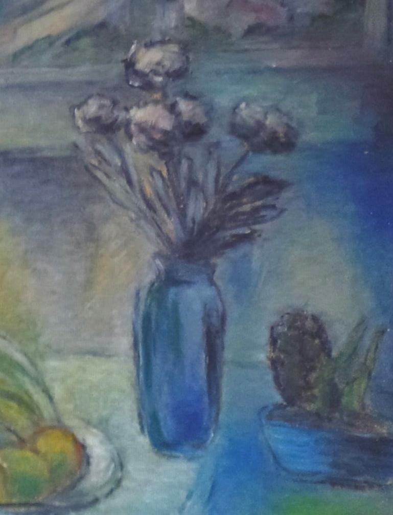Flowers and Still Life by the Window - Russian Art Jewish Judaica For Sale 1