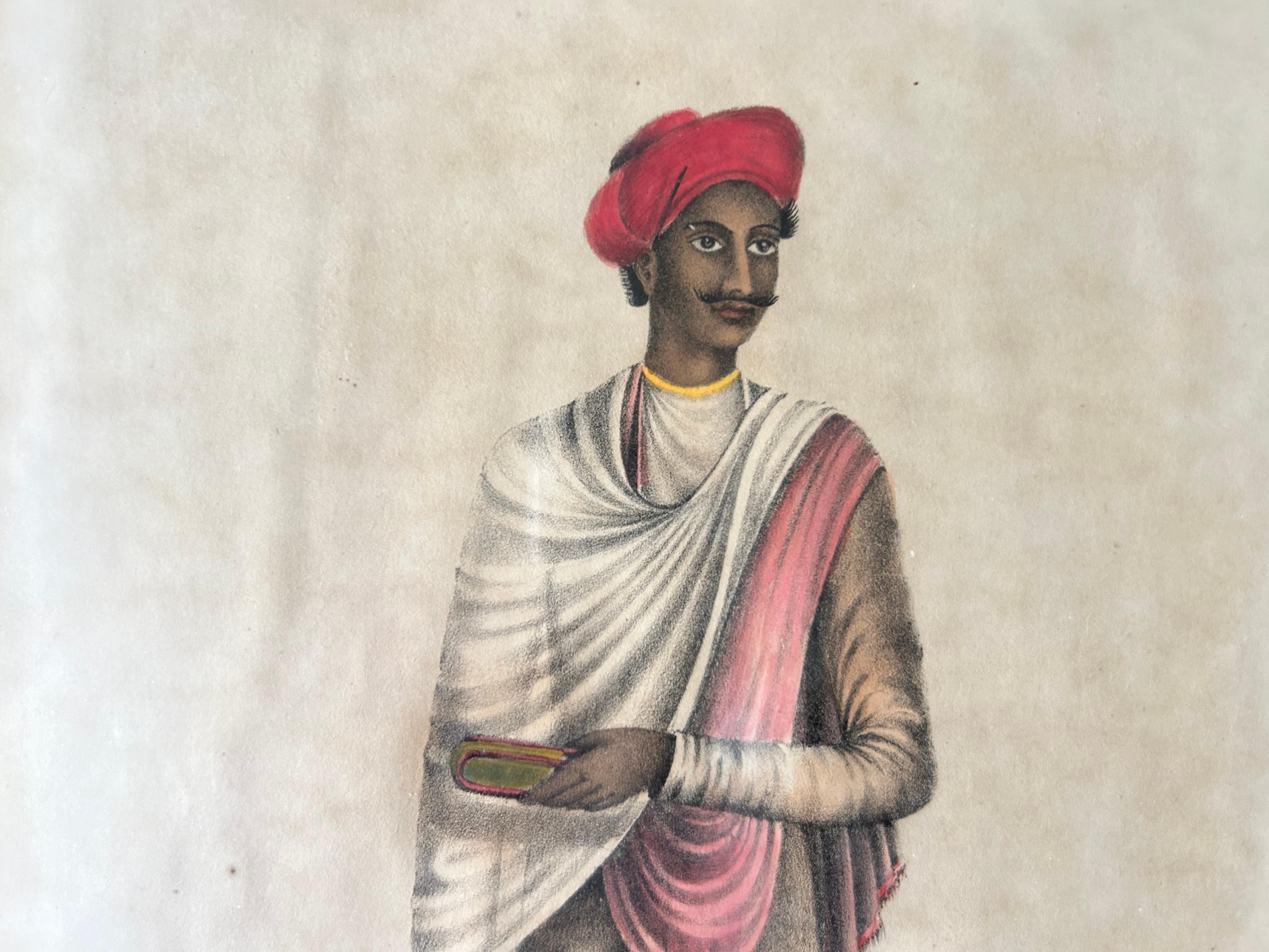 India early 19th century hand coloured Lithographs Rare Fanny Parks For Sale 15