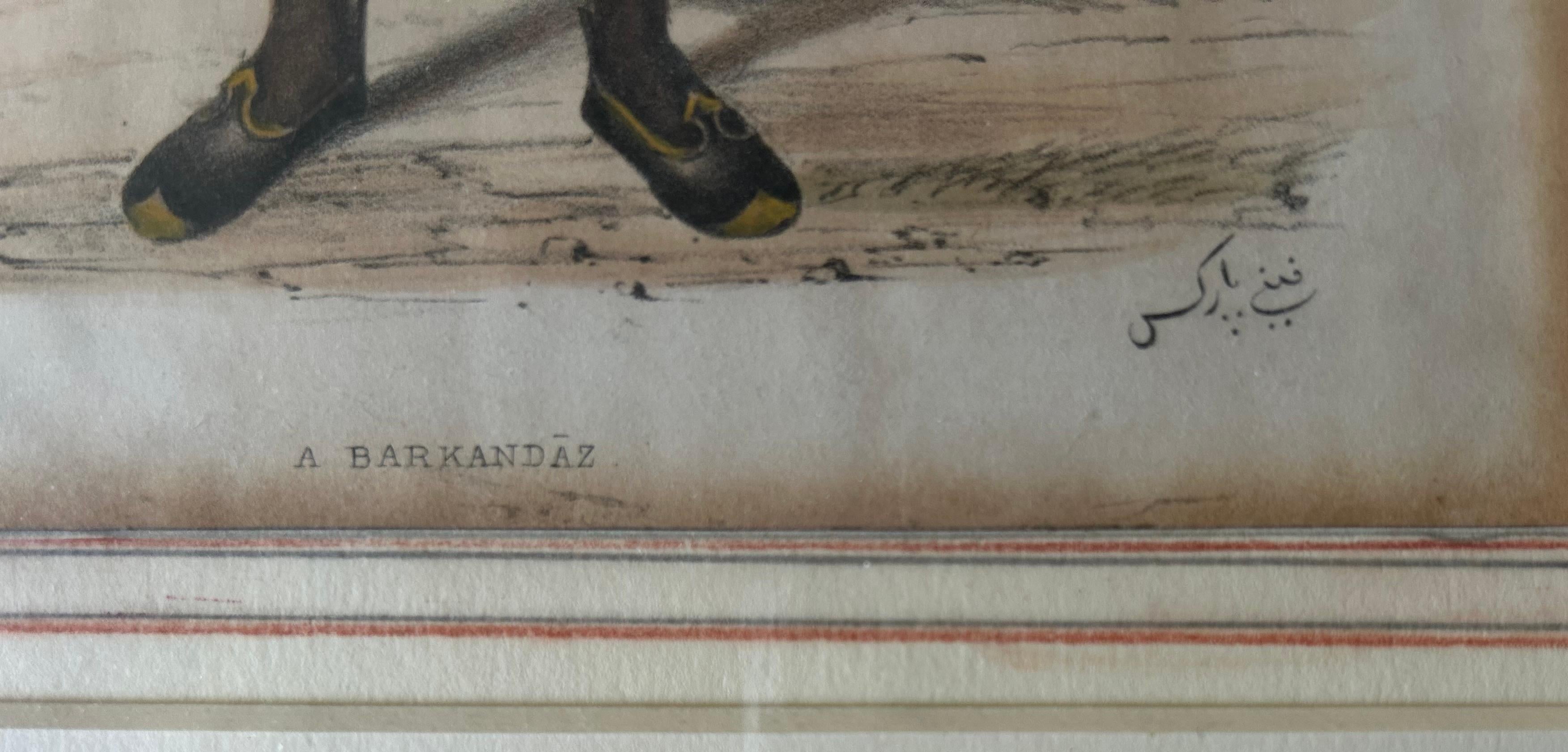 India early 19th century hand coloured Lithographs Rare Fanny Parks For Sale 17