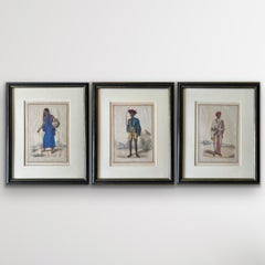 India early 19th century hand coloured Lithographs Rare Fanny Parks