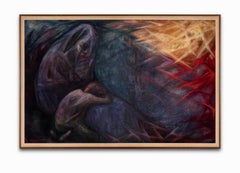 Fanny Rabel Pittura ad olio figurativa Anima e preghiera