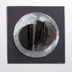 Assembler Gris. Abstrakte Mixed-Media-Wandskulptur