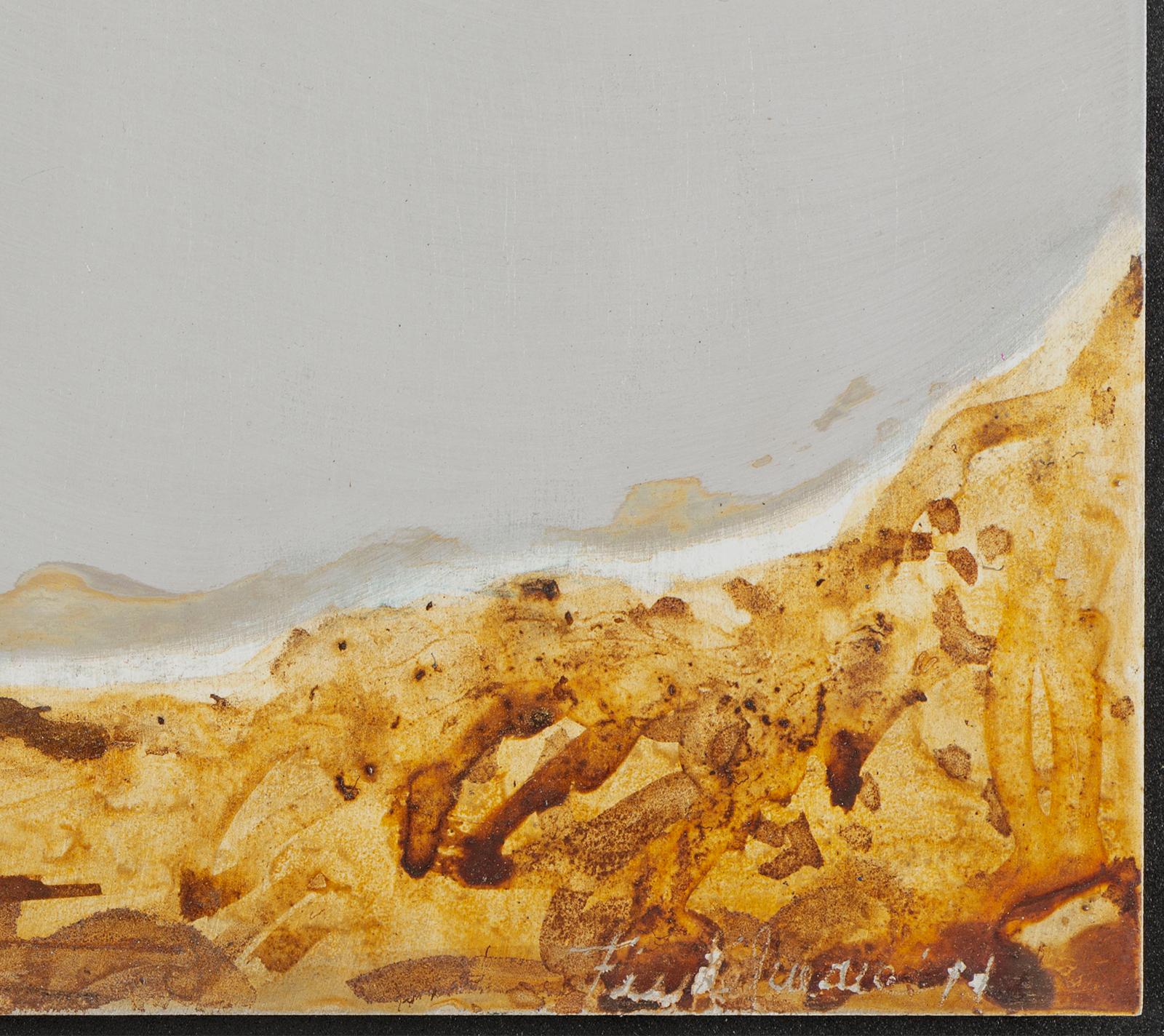 Atardecer. Abstraktes Landschaftsgemälde.  (Minimalistisch), Painting, von Fanny Szyller Finkelman