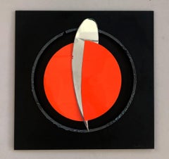 La Gota Fría Abstract Mixed Media Wall Sculpture, Minimalist