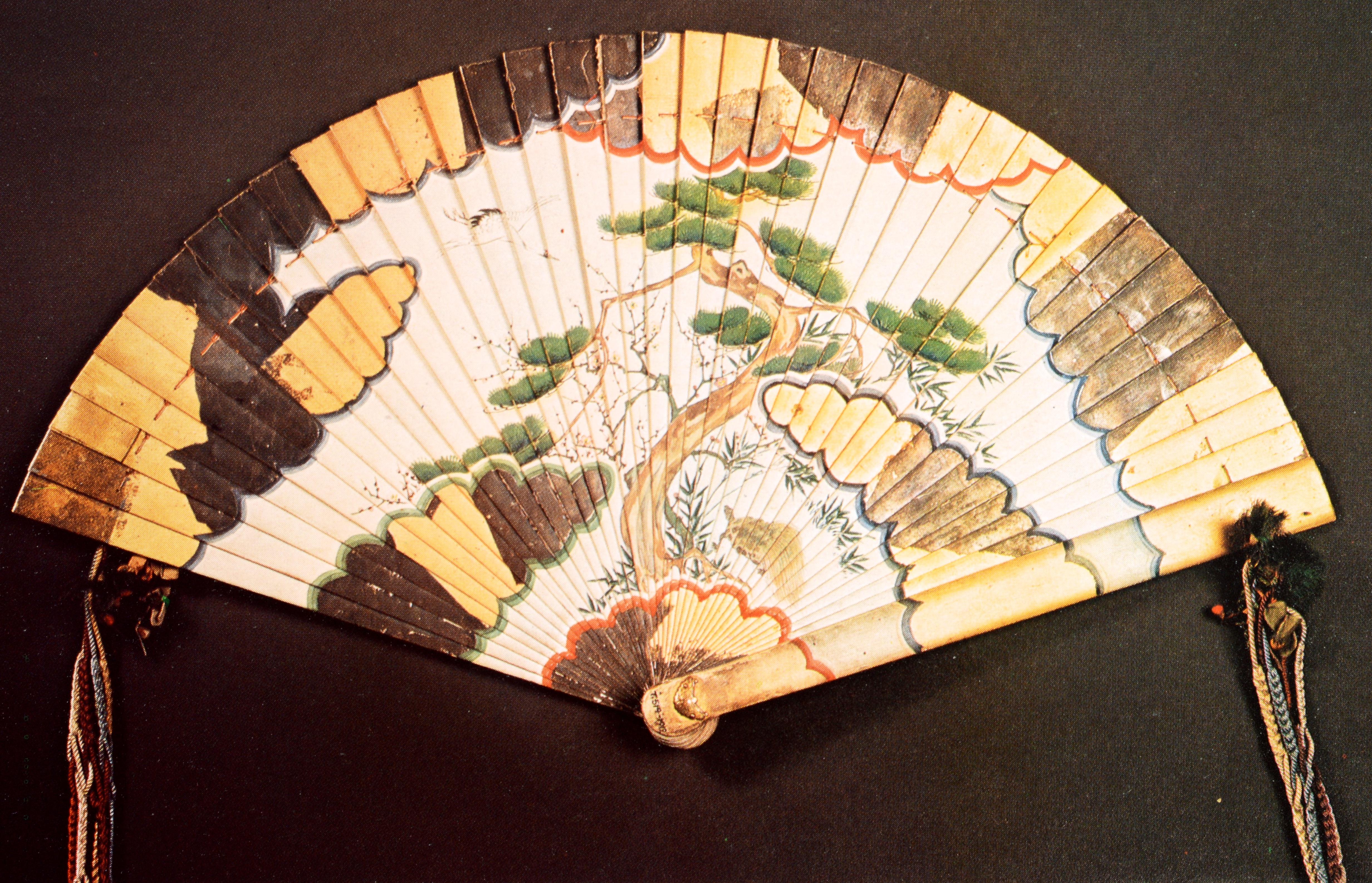 Late 20th Century Fans from the East by Carol Dorington-Ward For Sale