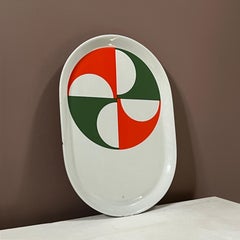 "Fantasia Italiana" serving plate by Gio Ponti for Ceramiche Franco Pozzi, 1960s