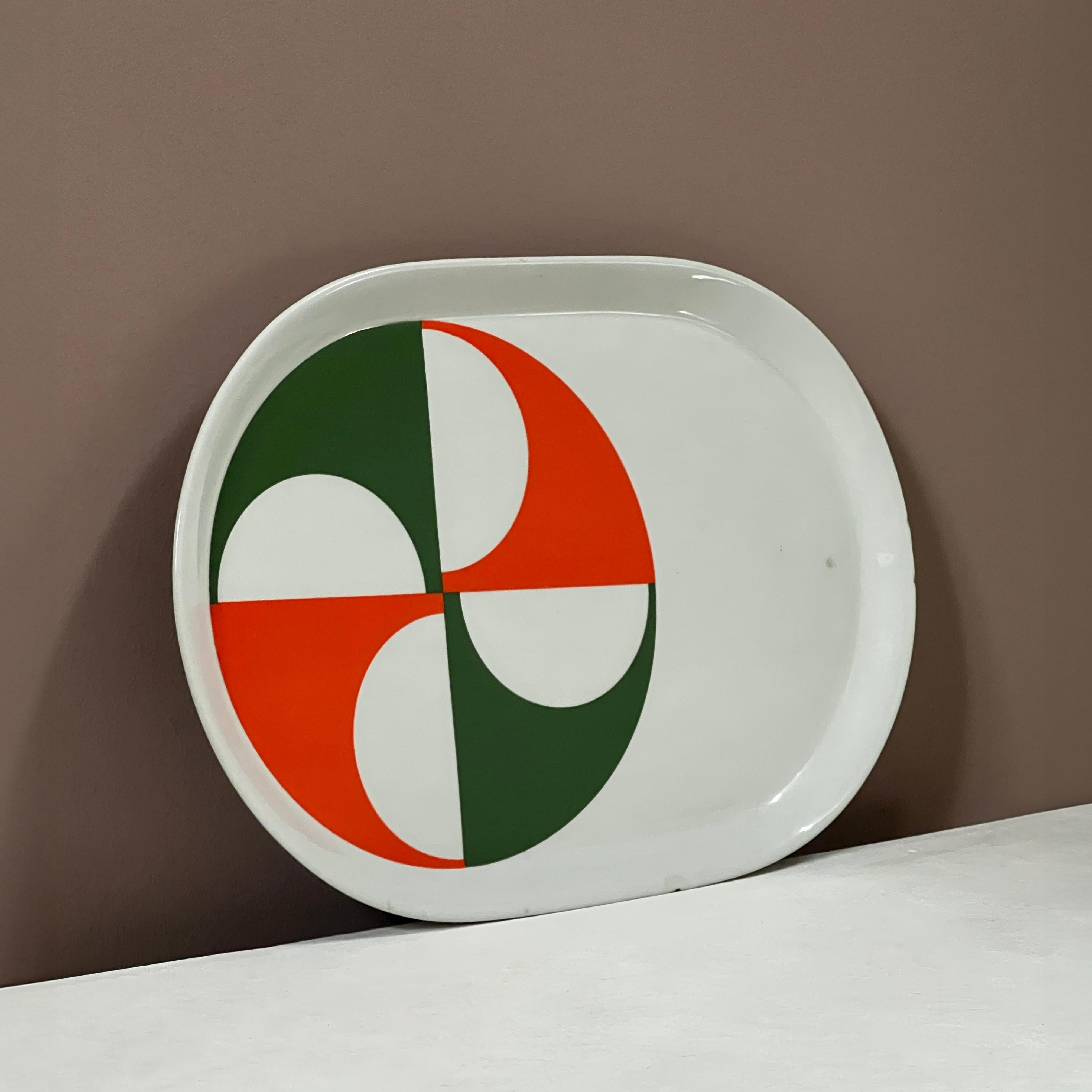 Servierteller „Fantasia Italiana“ von Gio Ponti für Ceramiche Franco Pozzi, 1960er Jahre (Italienisch) im Angebot