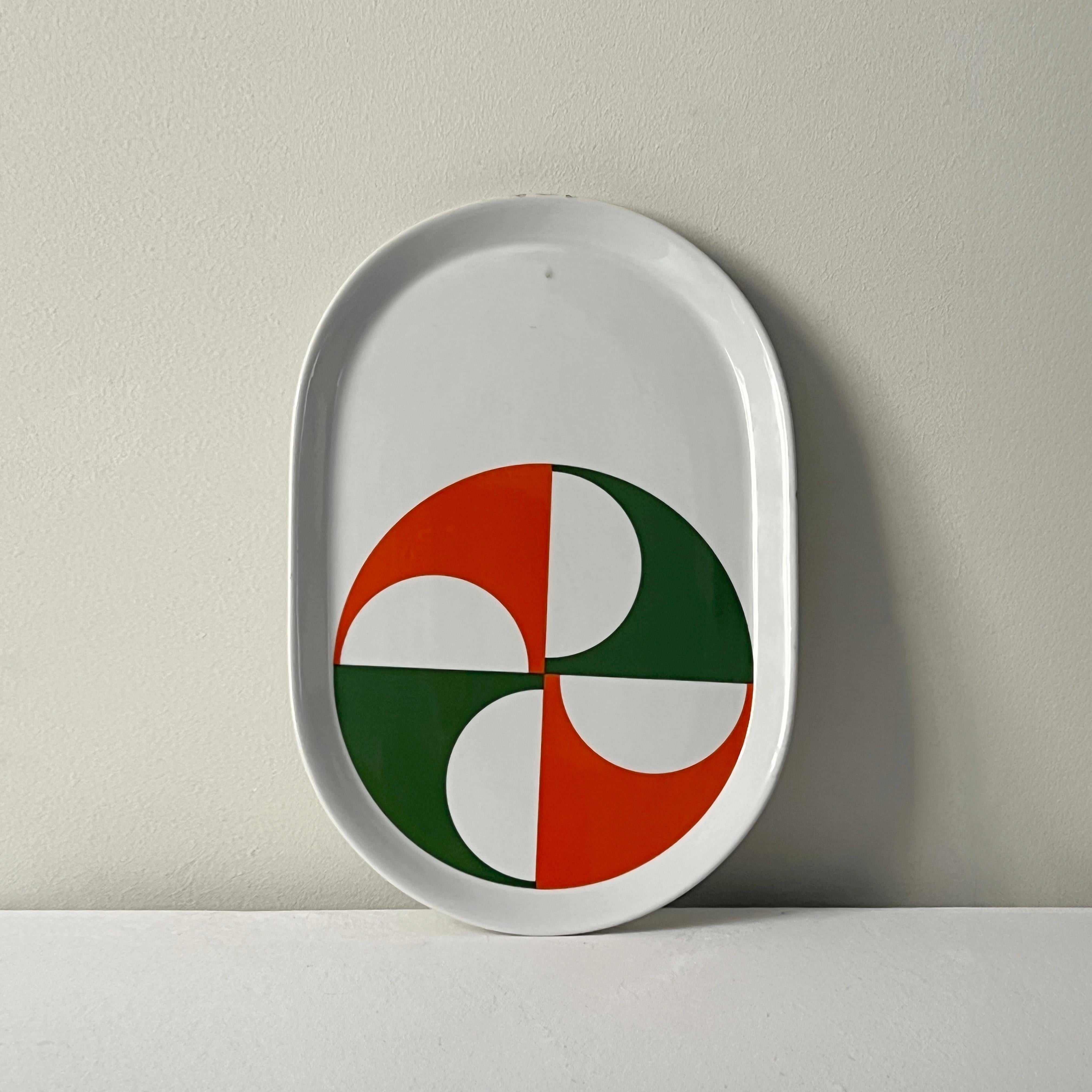 Servierteller „Fantasia Italiana“ von Gio Ponti für Ceramiche Franco Pozzi, 1960er Jahre (Mitte des 20. Jahrhunderts) im Angebot