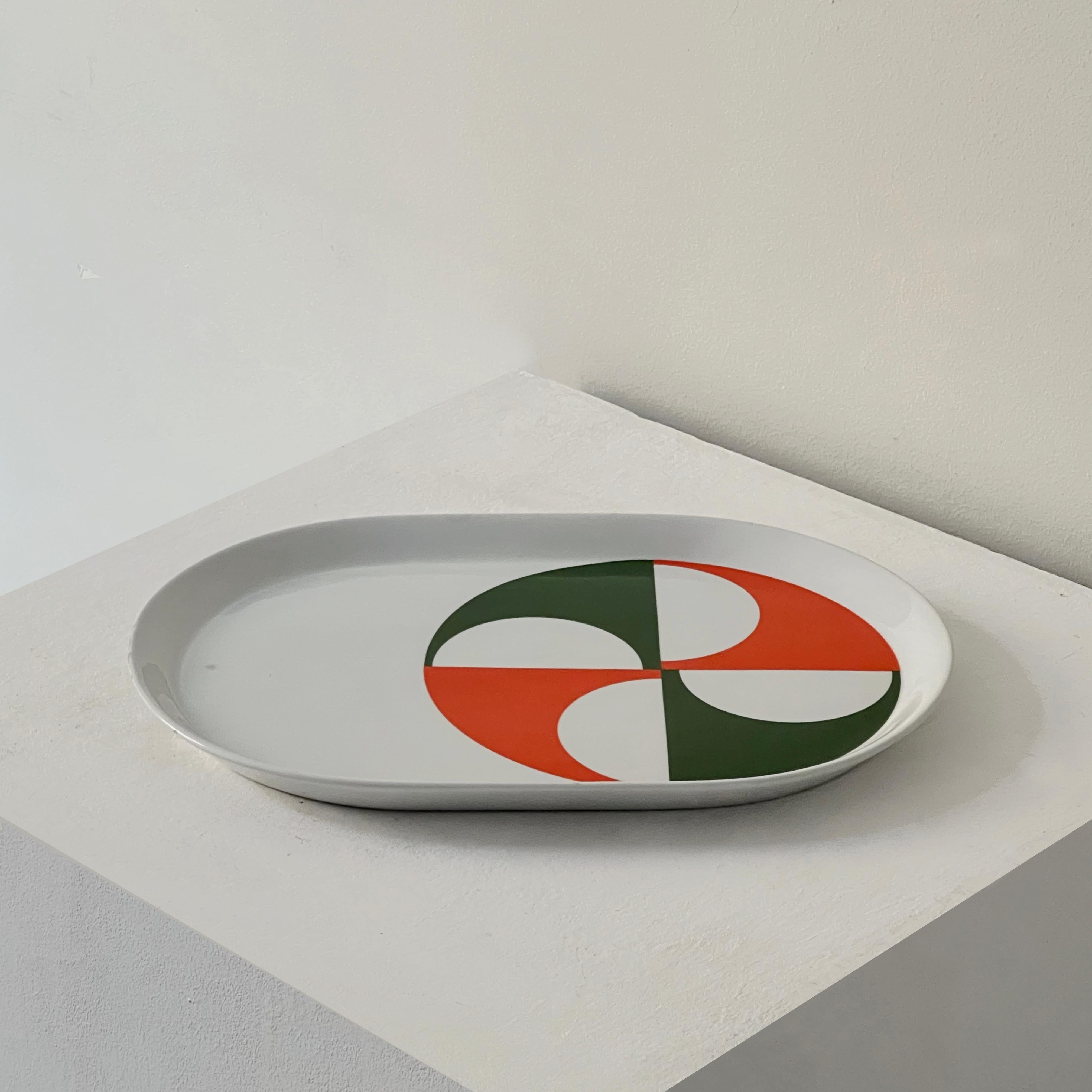 Servierteller „Fantasia Italiana“ von Gio Ponti für Ceramiche Franco Pozzi, 1960er Jahre im Angebot 1