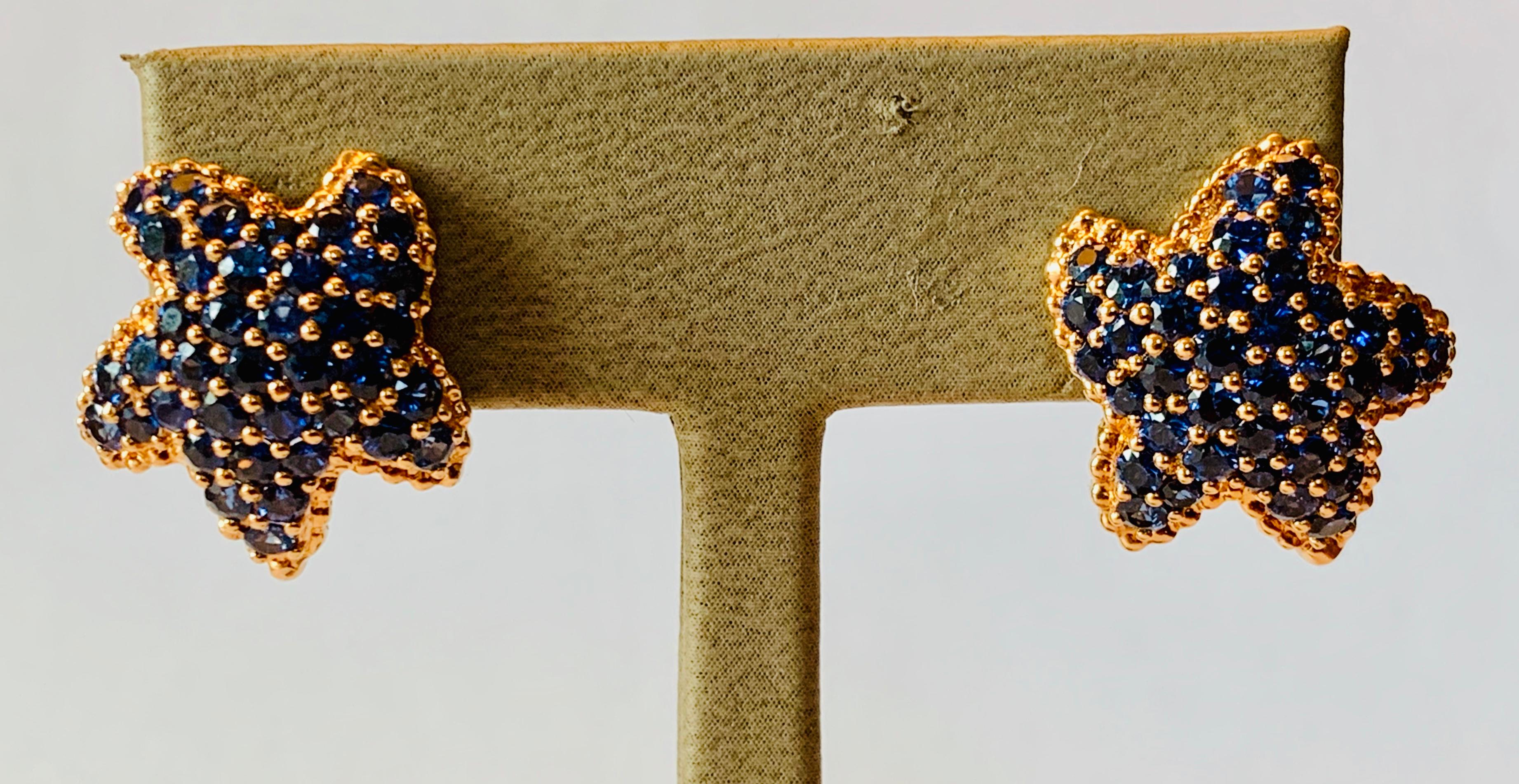 rose gold starfish earrings