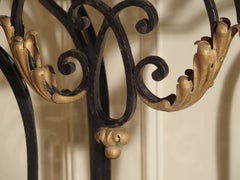Fantastic 1920s Forged Iron and Marble Console Table from France