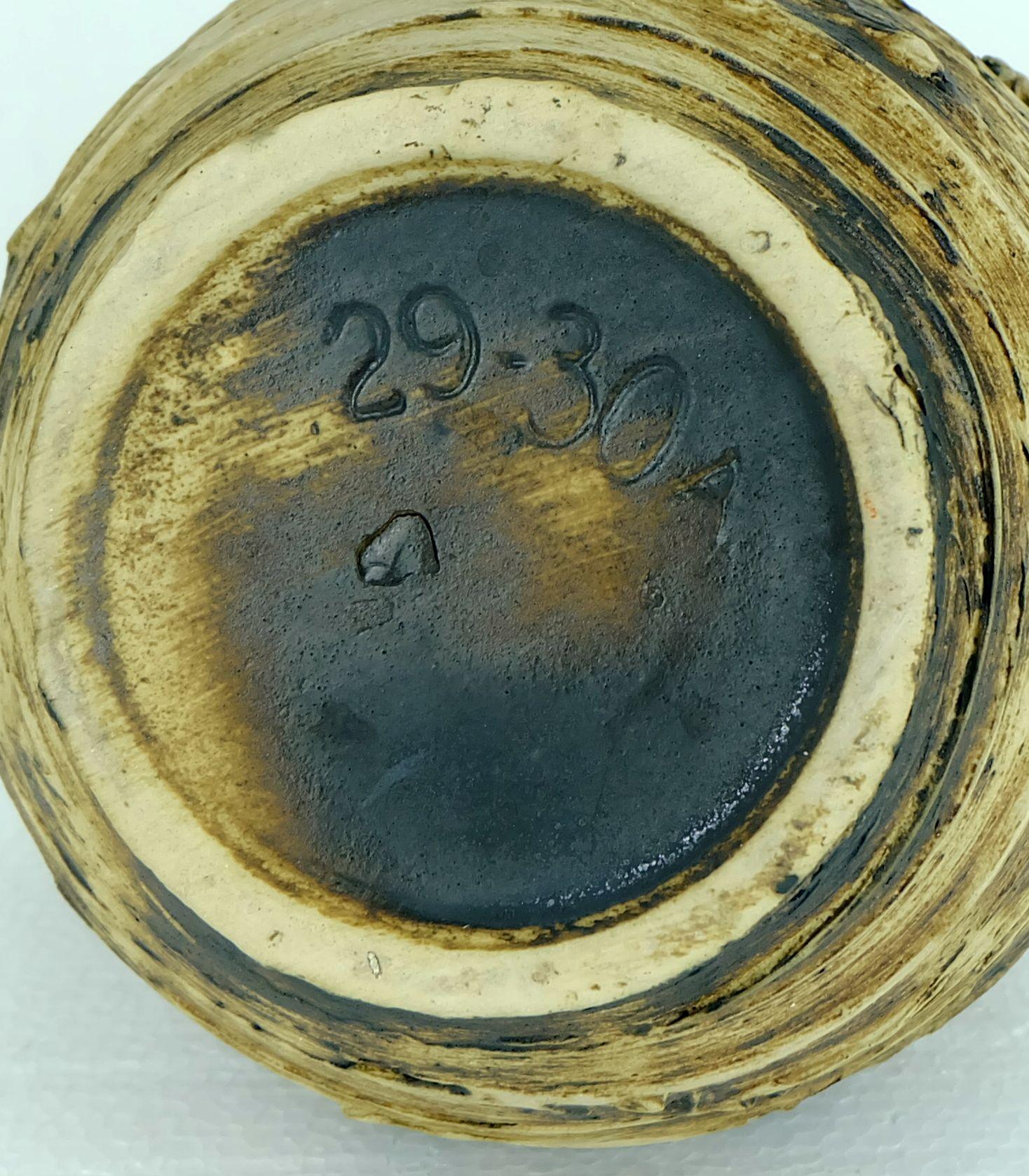 fantastico VASO carstens anni '60 con smalto grezzo eccezionale modello 29-30 A in vendita 3
