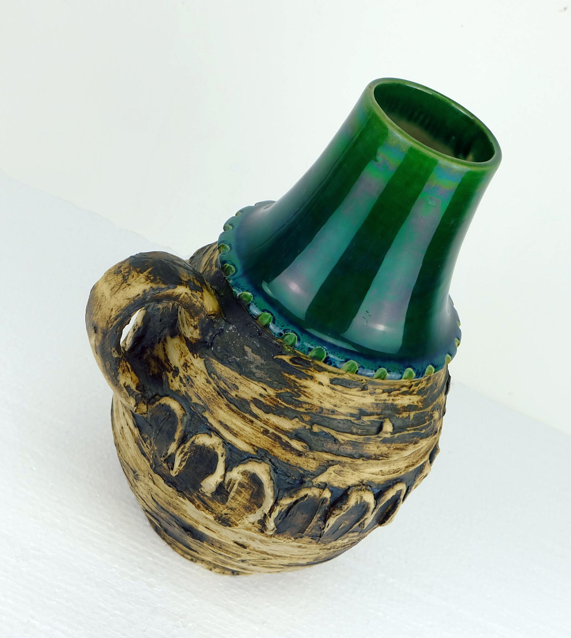 Mid-Century moderno fantastico VASO carstens anni '60 con smalto grezzo eccezionale modello 29-30 A in vendita