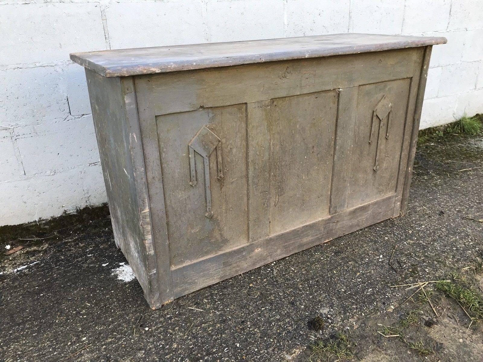 Fantastic 19th Century French Antique Cupboard, Double-Sided, Rare, Original For Sale 2