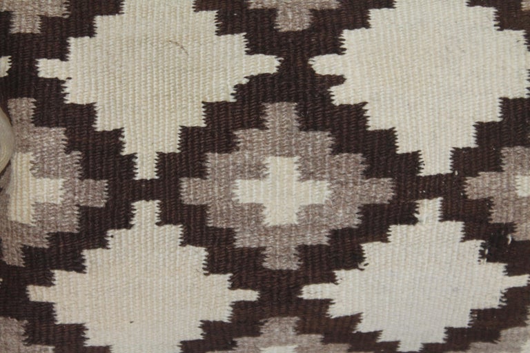 American Fantastic 19th Century Navajo Indian Weaving Pillows, 2 For Sale