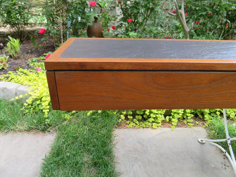Fantastic 3 Drawer Hanging Teak Wall Shelf Drawers MidCentury Modern