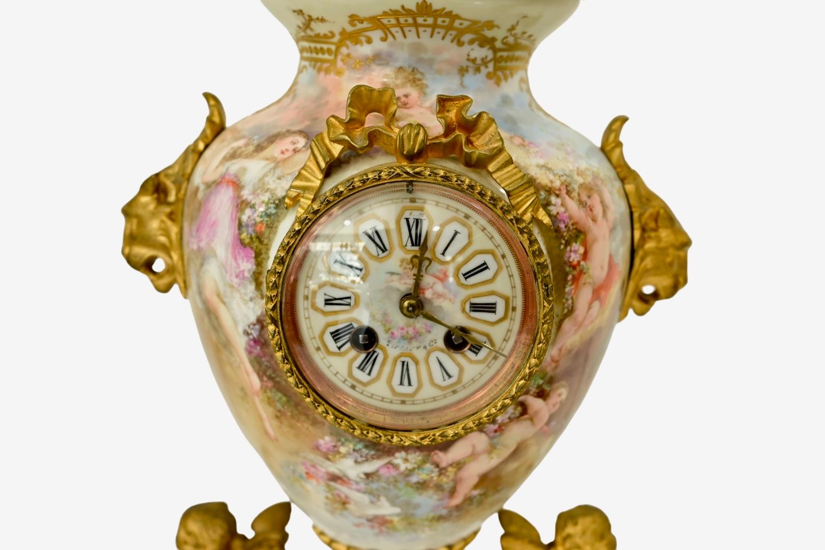 Louis XV Fantastic 3 Piece Tiffany & Co Clock Set For Sale