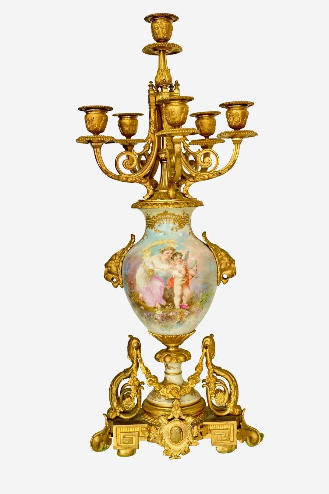 19th Century Fantastic 3 Piece Tiffany & Co Clock Set For Sale