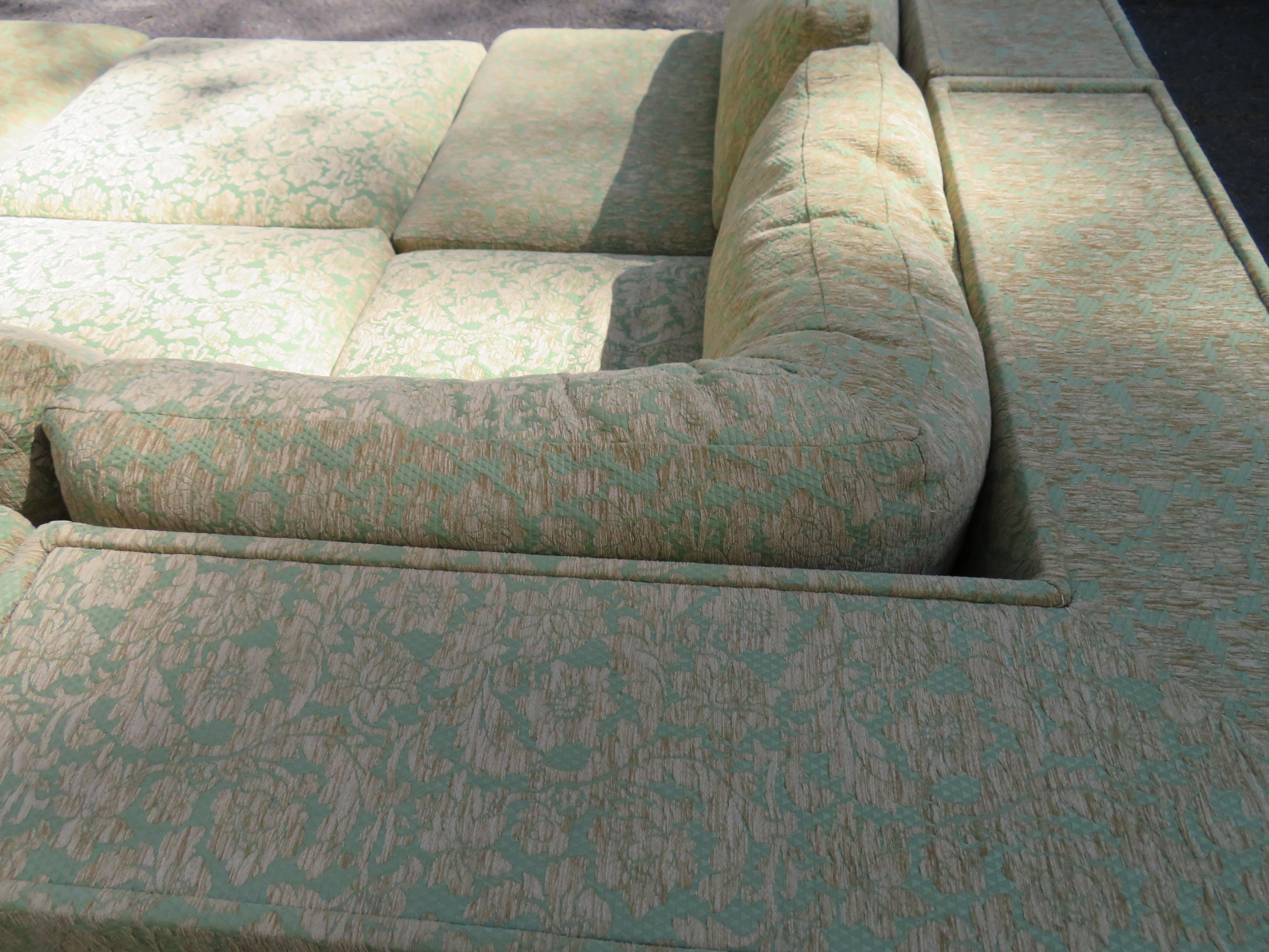 Mid-20th Century Fantastic 5 Piece Milo Baughman Sectional Sofa for Thayer Coggin