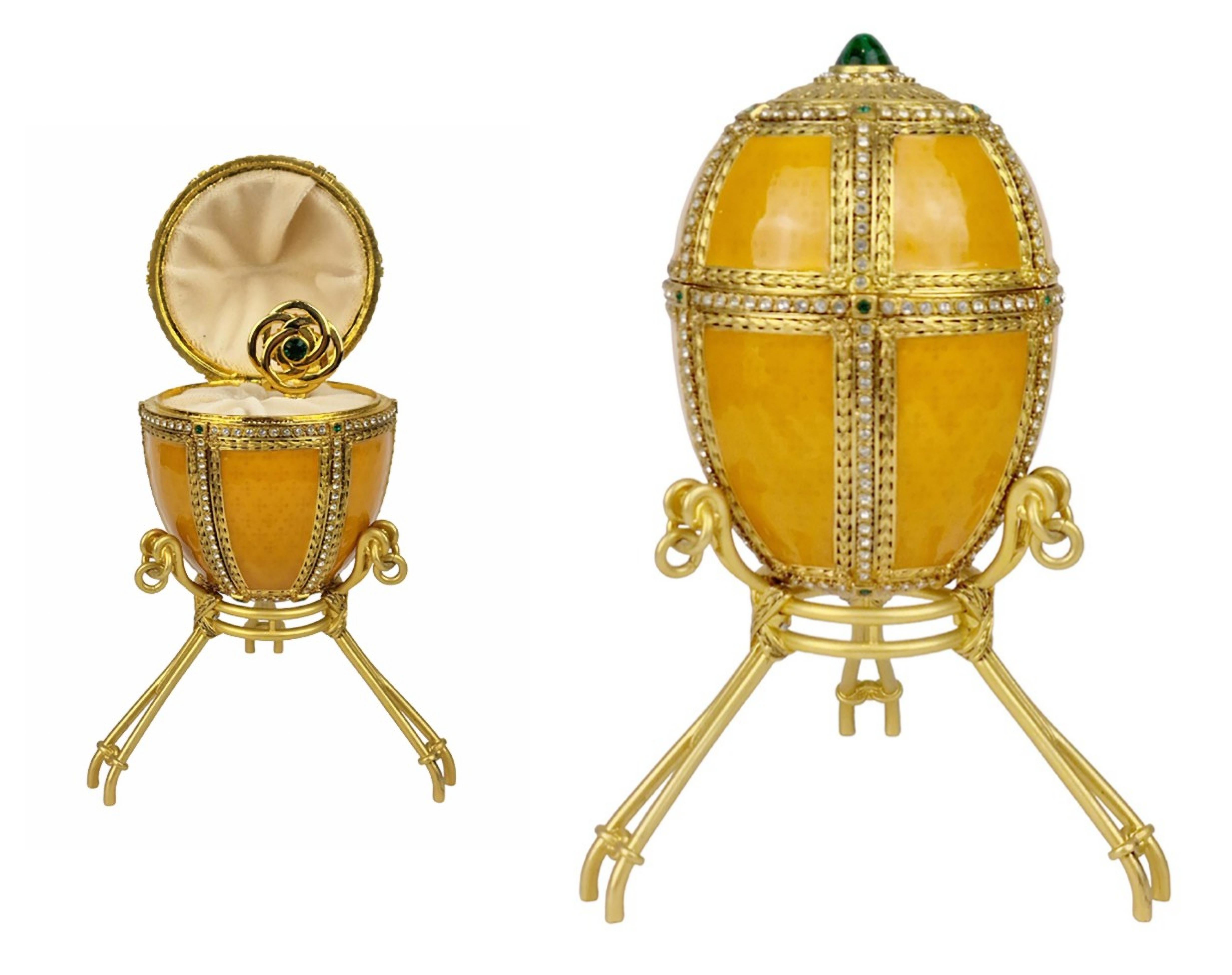 Fantastisch nach Carl Faberge Egg „Mansion at MGM Grand“  (Moderne) im Angebot
