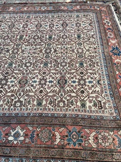 Fantastic Antique Beauty Rug with Intricate Geometric Vines, c.1930's
