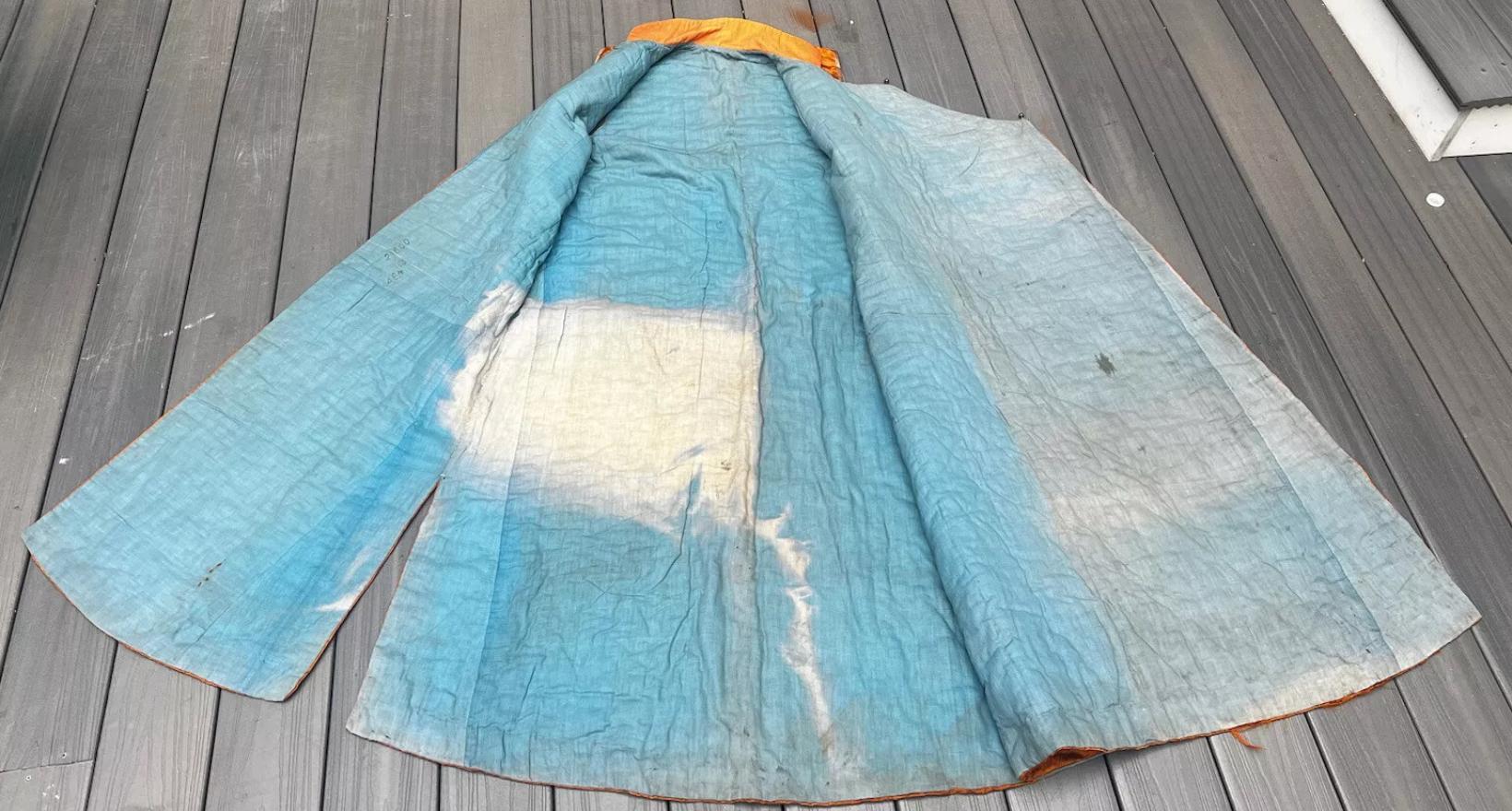 Fantastic Antique Chinese Silk Brocade Vest Dragons & Phoenixes Qing Period For Sale 6