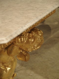 Fantastic Antique Giltwood Cherub Console, circa 1750