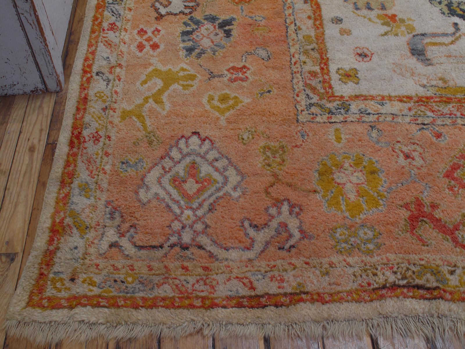 Fantastic Antique Oushak Carpet For Sale 3