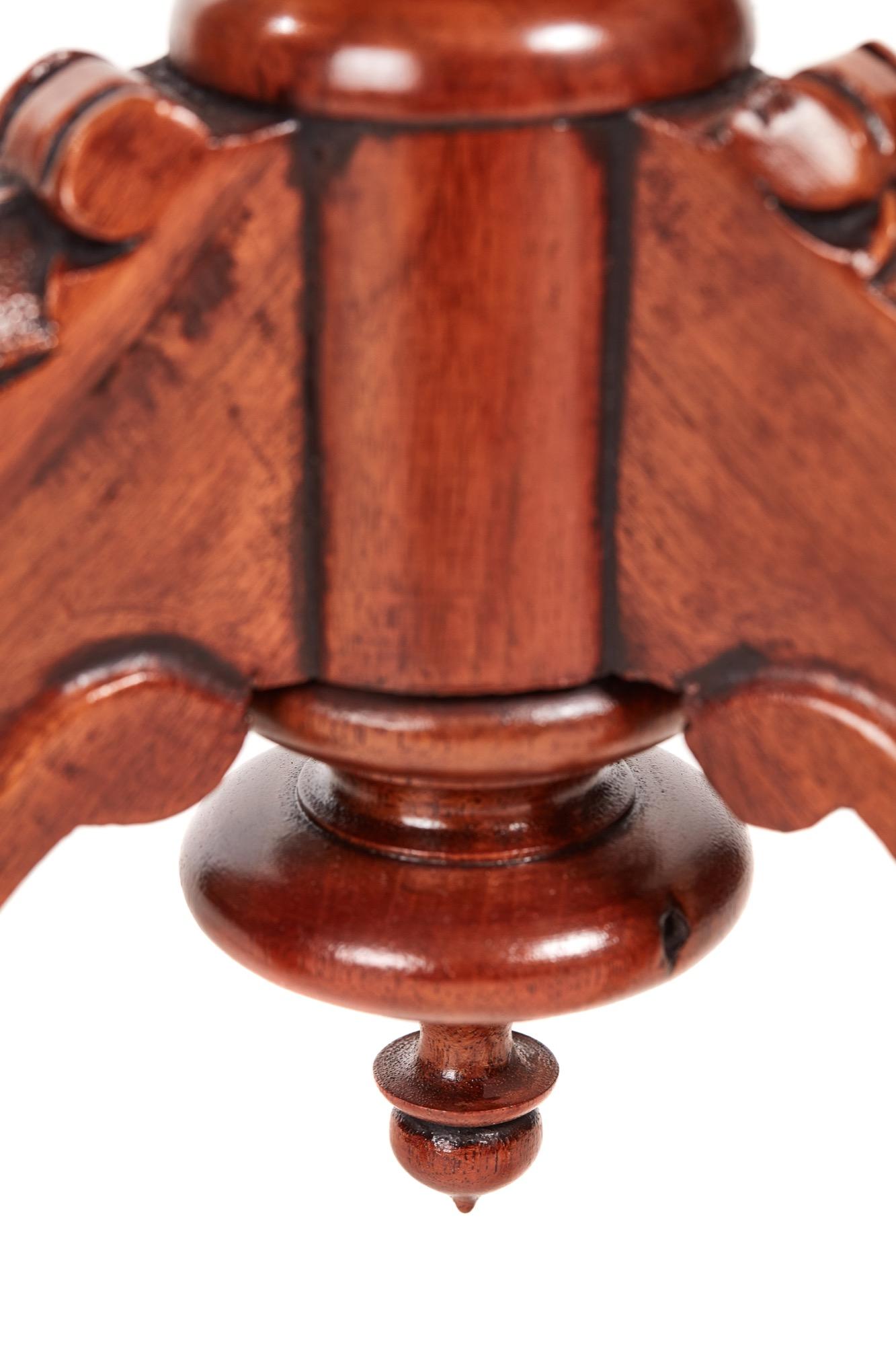 19th Century Fantastic Antique Victorian Inlaid Burr Walnut Wine or Lamp Table