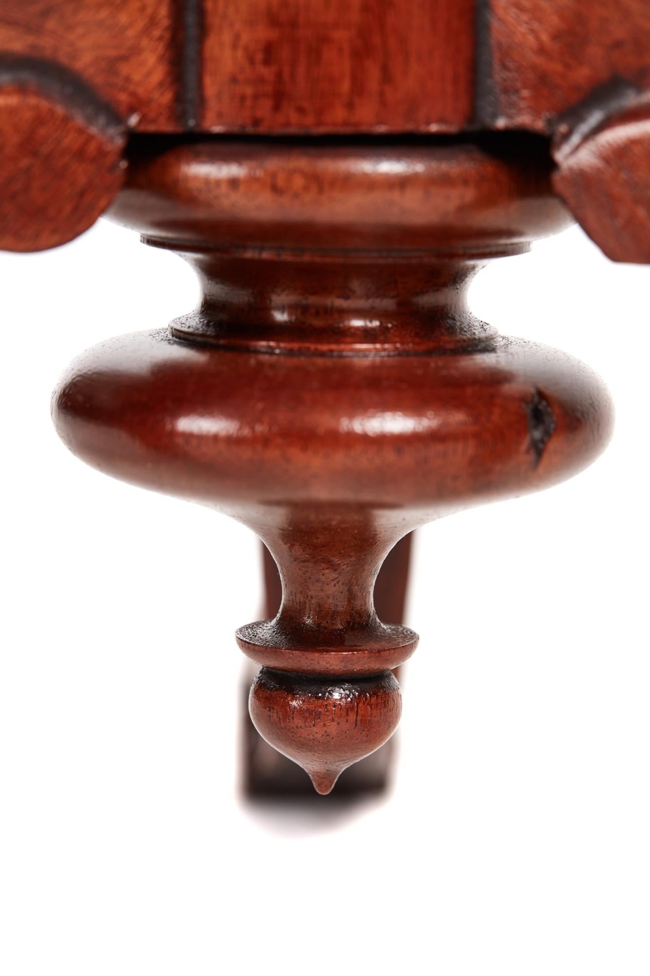 Fantastic Antique Victorian Inlaid Burr Walnut Wine or Lamp Table 1