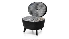 Fantastic Armchair Frame Made Solid Timber and Wood Fabric Upholstered Feet
