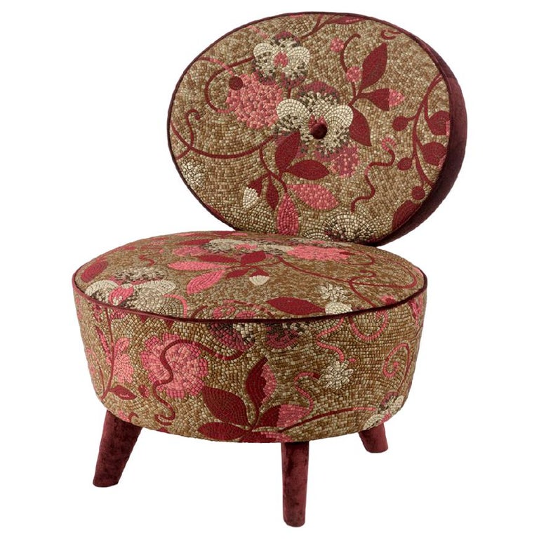 Fantastic Armchair Frame Made Solid Timber and Wood Fabric Upholstered Feet For Sale